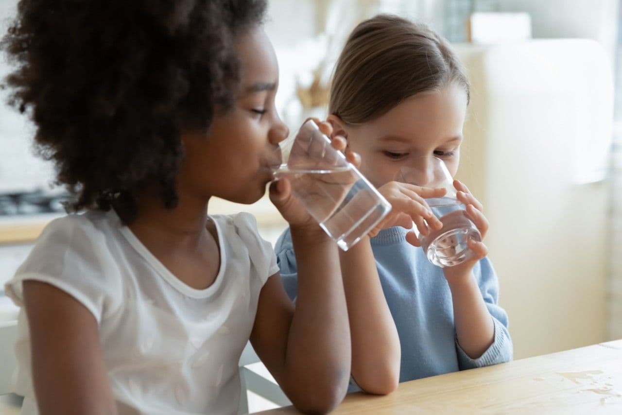 Children Enjoying Filtered Water